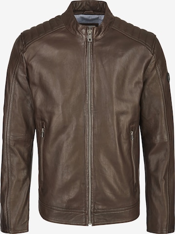 Veste mi-saison bugatti en marron : devant