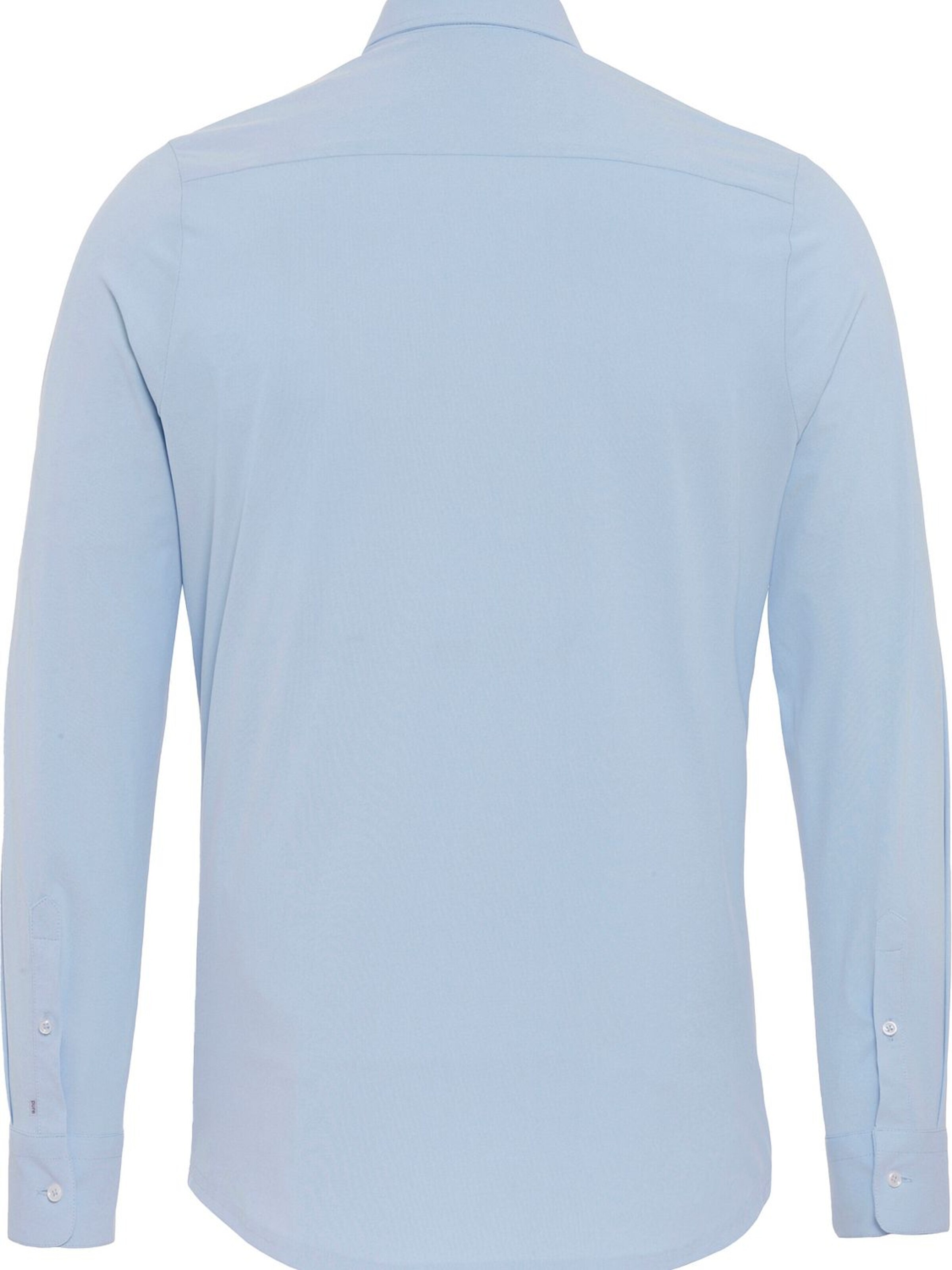 PURE Slim fit Overhemd in Blauw