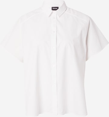 Camicia da donna 'Bixina' di BOSS in bianco: frontale