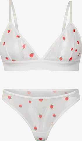 Orchibelle Underwear Sets in White: front