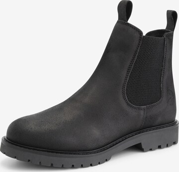 Travelin Chelsea boots 'Rodhus ' in Zwart: voorkant