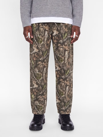 Barrel Pantalon à pince 'JPSTEVAN BRADLEY' JACK & JONES en vert : devant