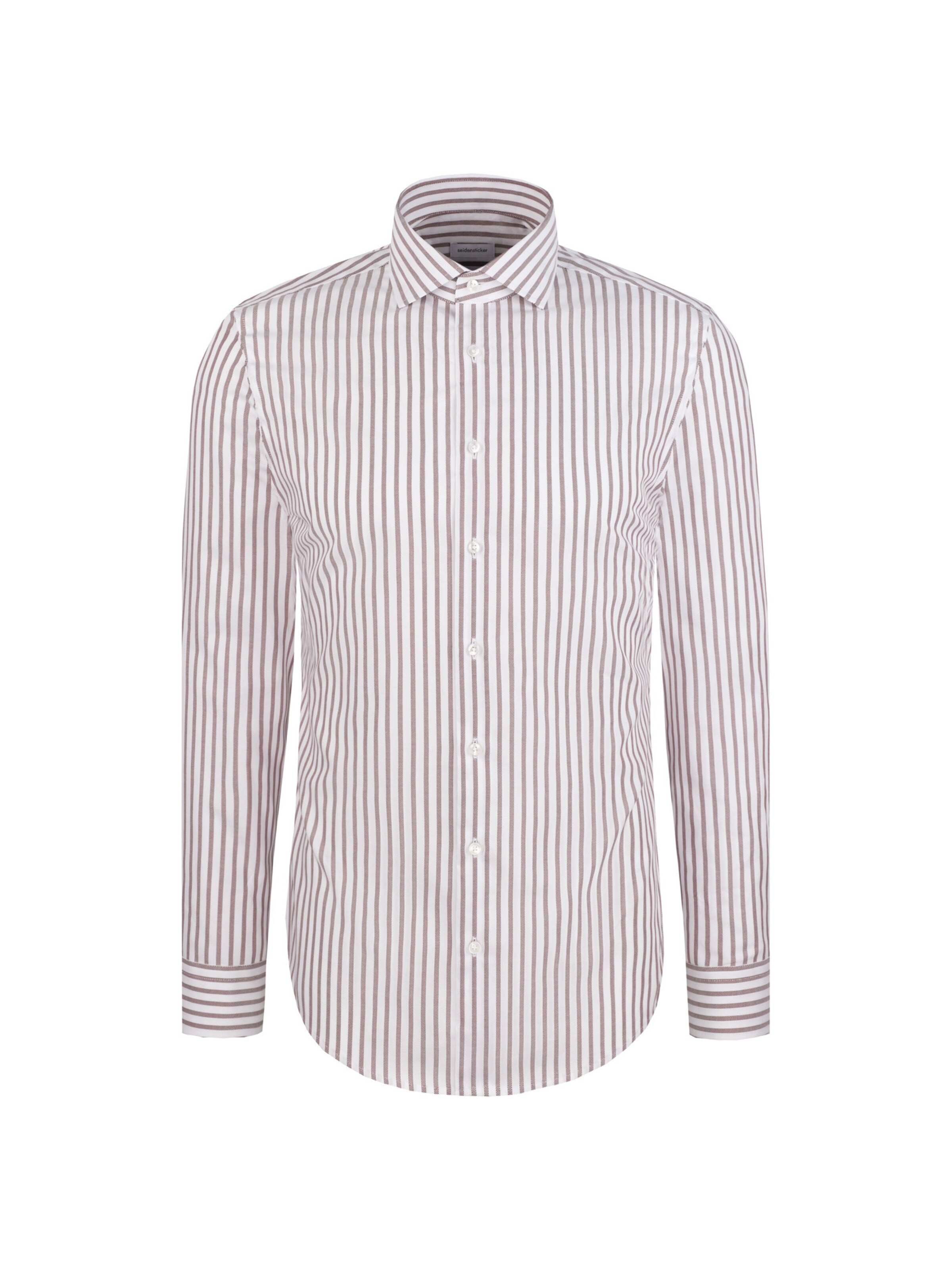 SEIDENSTICKER Business shirt in Brown / White, Item view