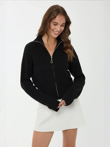 Cardigan Hiccup en noir : devant