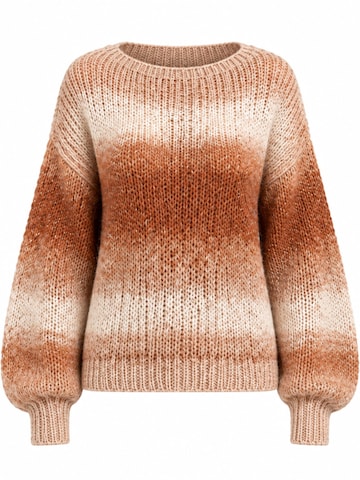 Cardigan 'Ine' WEARABLE STORIES en beige : devant