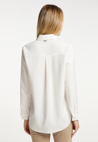 DreiMaster Klassik Bluse in Weiß