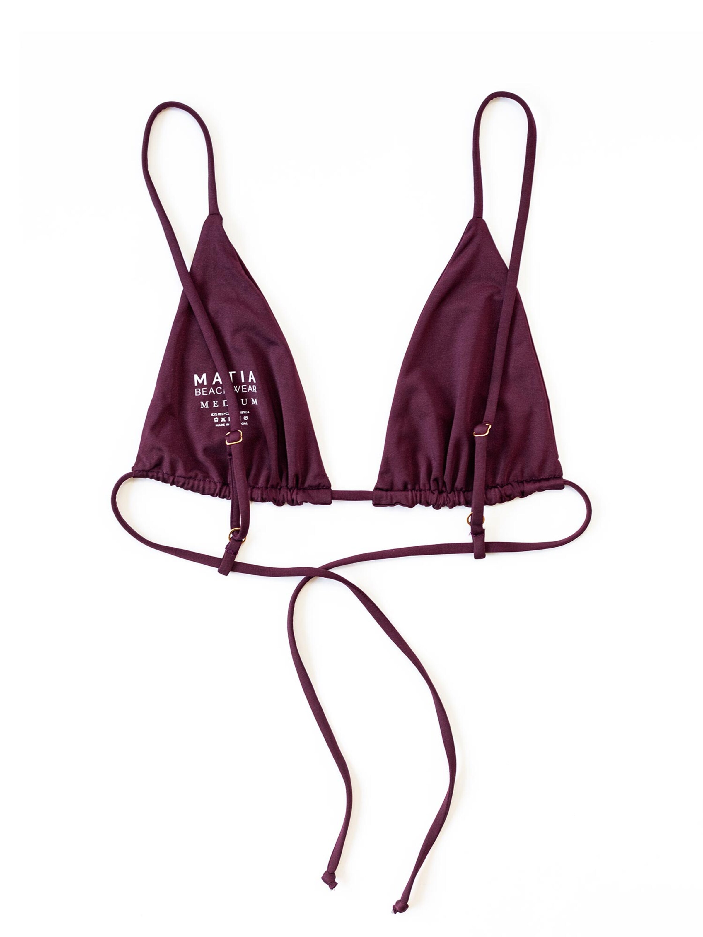 Matia Beachwear Triangle Bikini 'Ella II Grape' in Purple