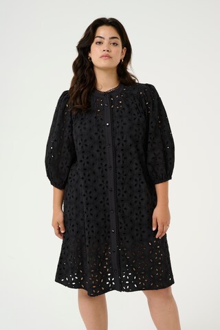Robe 'Salina' KAFFE CURVE en noir : devant