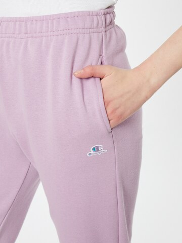 Effilé Pantalon Champion Authentic Athletic Apparel en violet