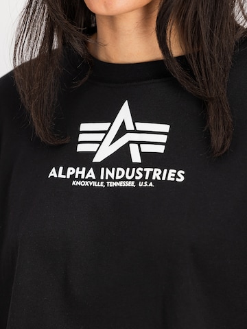 ALPHA INDUSTRIES Shirt in Zwart