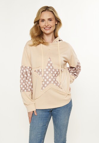 Sweat-shirt usha BLUE LABEL en beige : devant
