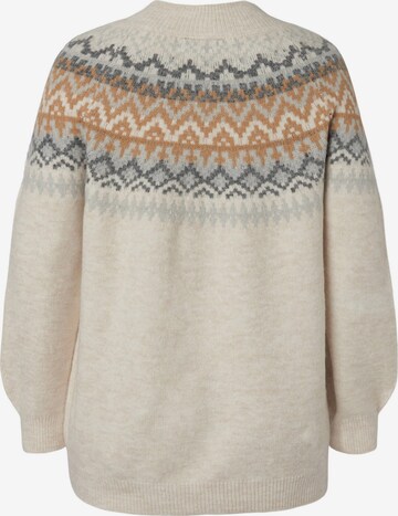 Zizzi Pullover 'CABEA' in Beige