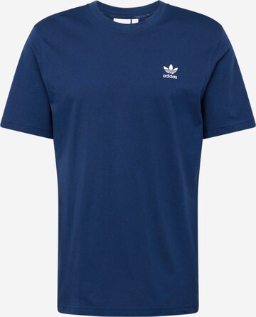 T-Shirt 'Trefoil Essentials' ADIDAS ORIGINALS en bleu : devant