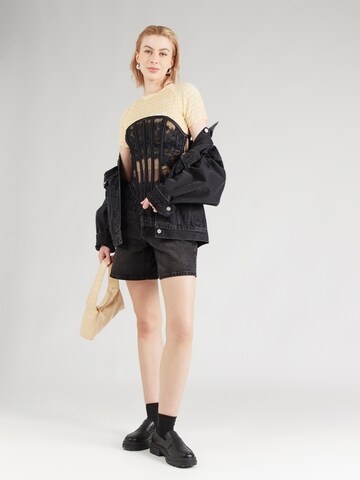 TOPSHOP Широкий Джинсы 'VIGGA' в Черный