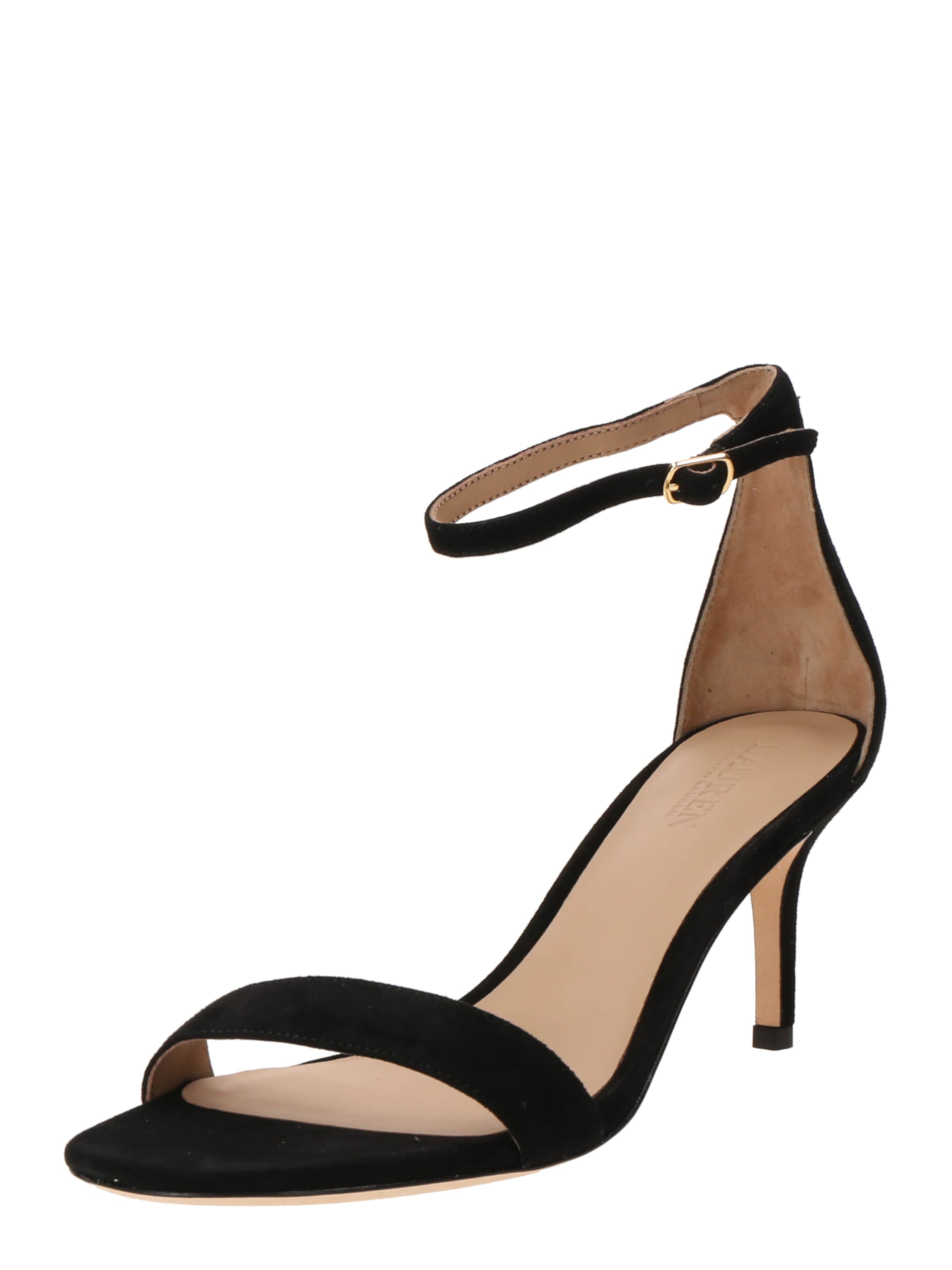 Lauren Ralph Lauren Sandalen 'ALLIE' in Schwarz: Vorderseite