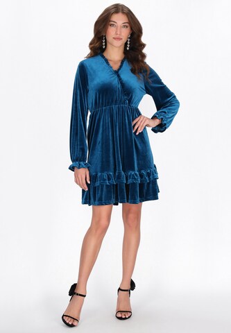 faina Dress in Blue