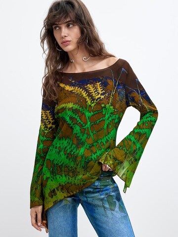 Desigual Футболка 'C. Lacroix' в Зеленый: спереди