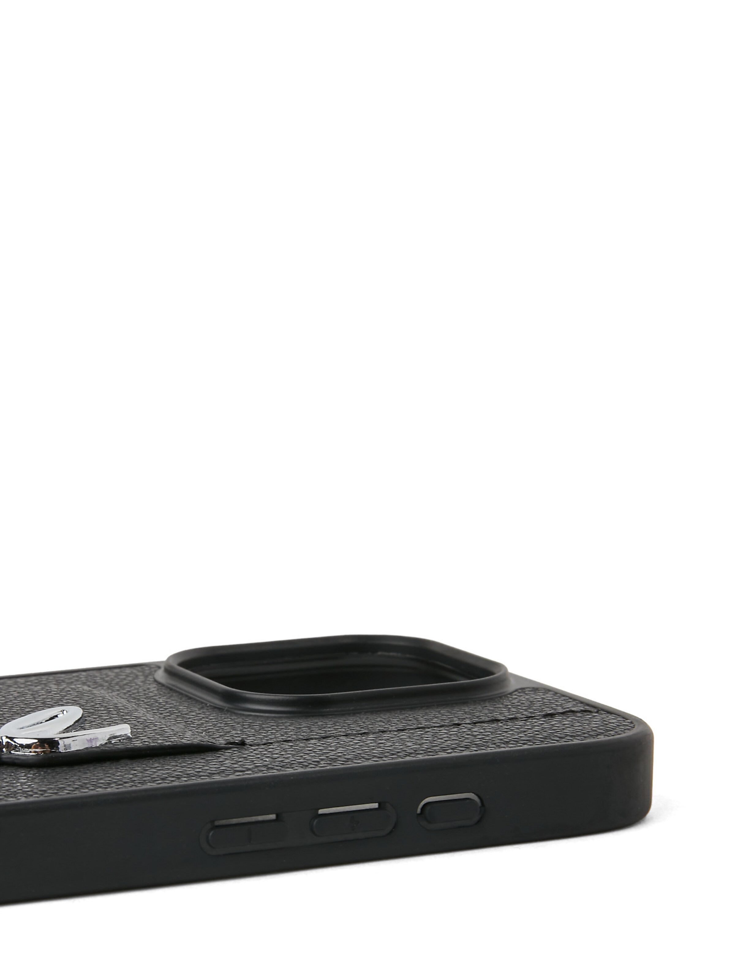 Custodia per smartphone 'iPhone 16 Pro Max' di Karl Lagerfeld in nero