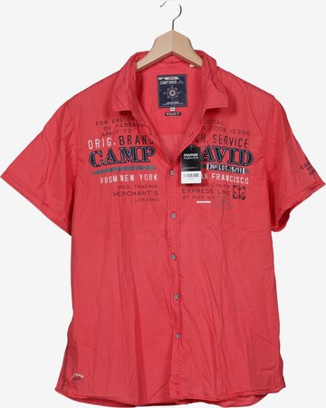 CAMP DAVID Hemd XXXL in Rot: Vorderseite