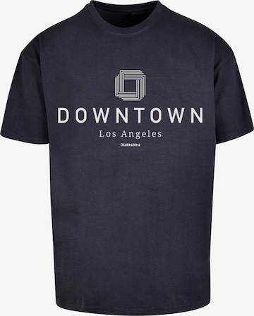 T-Shirt 'Downtown LA' F4NT4STIC en bleu : devant