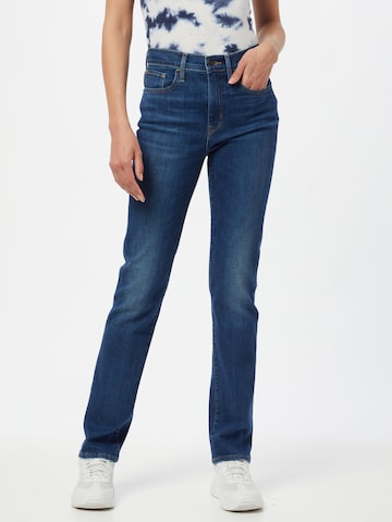 LEVI'S Slimfit Jeans '724' in Blauw: voorkant