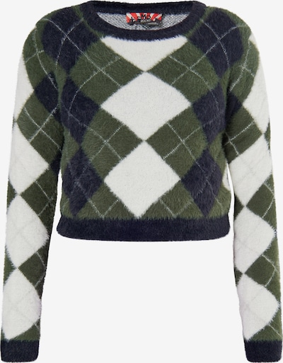 Megztinis iš myMo ROCKS, spalva – kremo / žalia, Prekių apžvalga