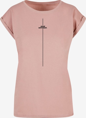 Merchcode T-Shirt 'Think Different' in Pink: predná strana