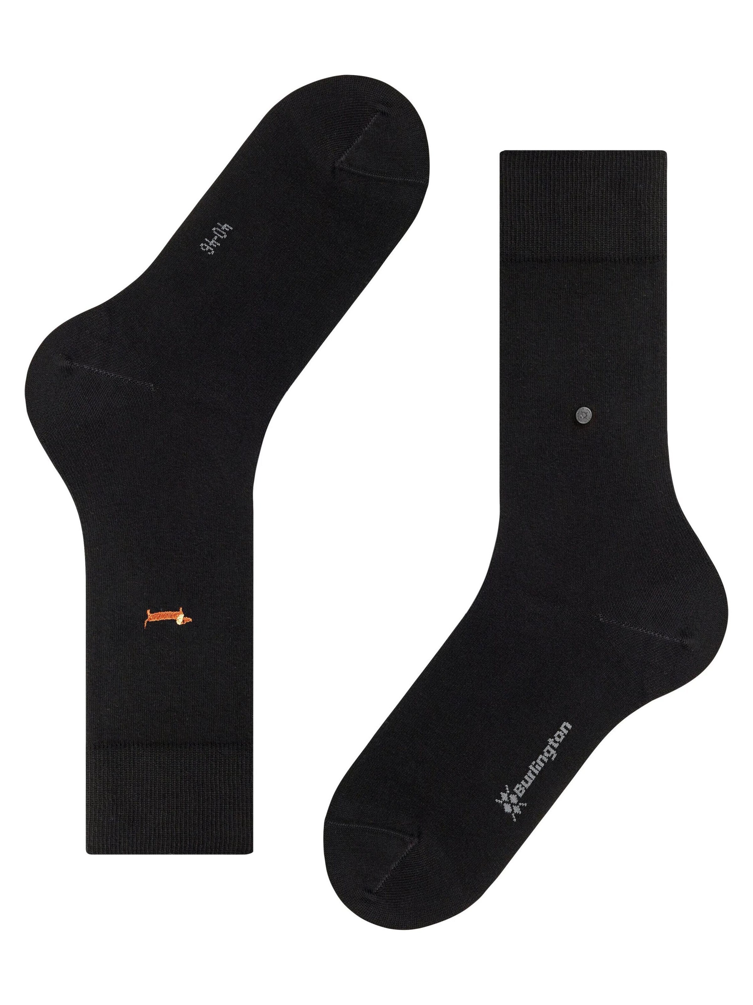 BURLINGTON Socken 'Brit Style' in Schwarz