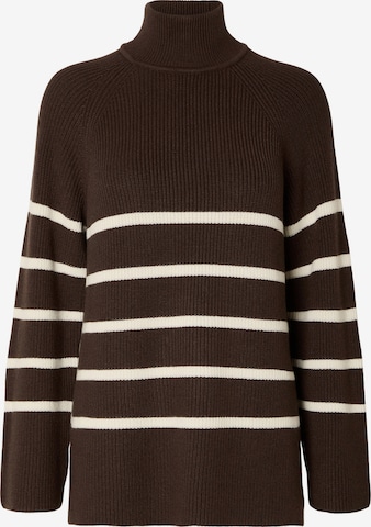 SELECTED FEMME Sweater 'KAMMA' in Brown: front