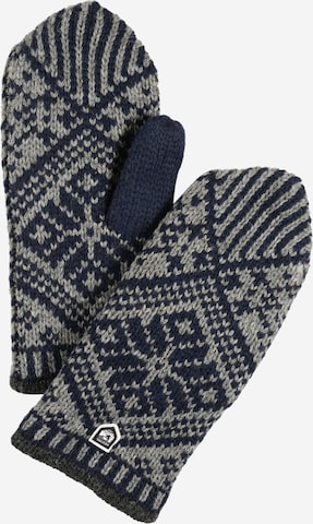 Hestra Mittens in Blue: front