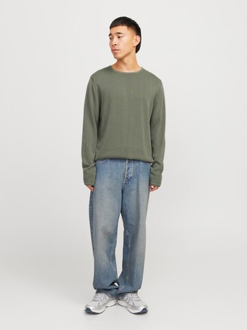 Regular fit Pullover 'JJLeo' di JACK & JONES in verde