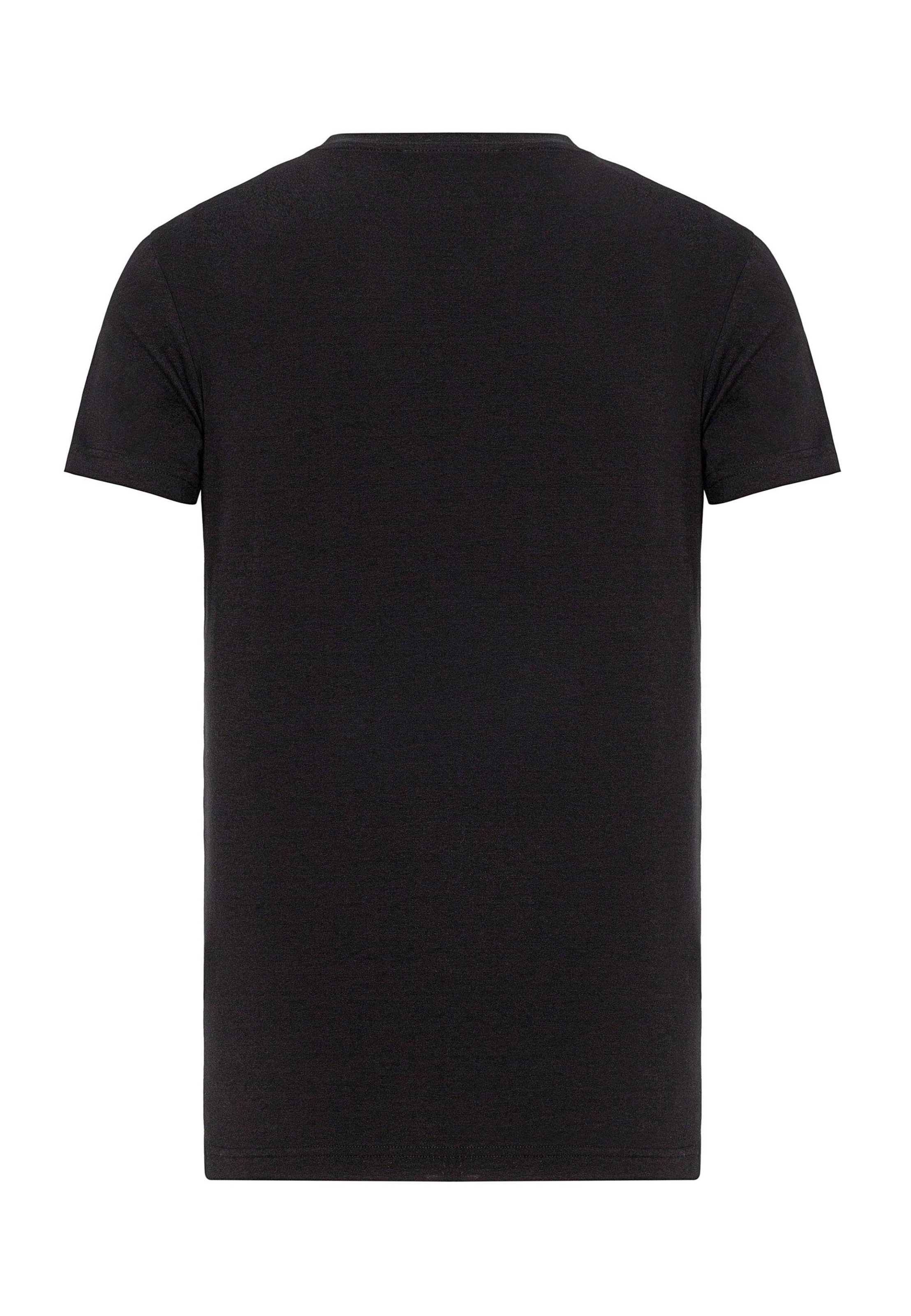 Männer Shirts CIPO & BAXX T-Shirt in Schwarz - SA35377 Männer Shirts CIPO & BAXX T-Shirt in Schwarz - SA35377