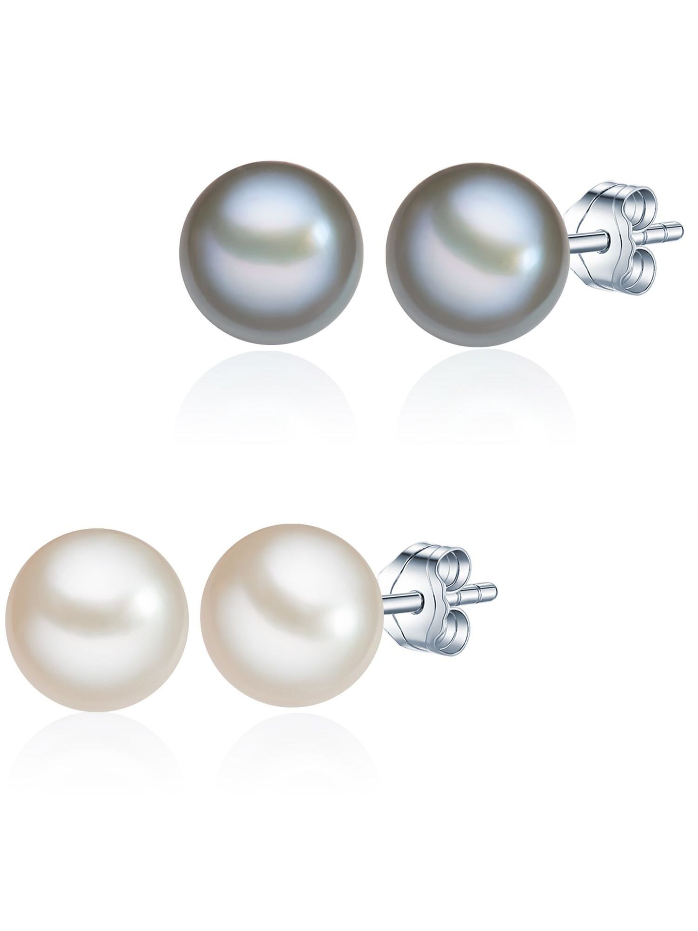 Orecchini di Valero Pearls in argento: frontale