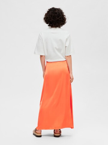 SELECTED FEMME Rok 'Franziska' in Oranje