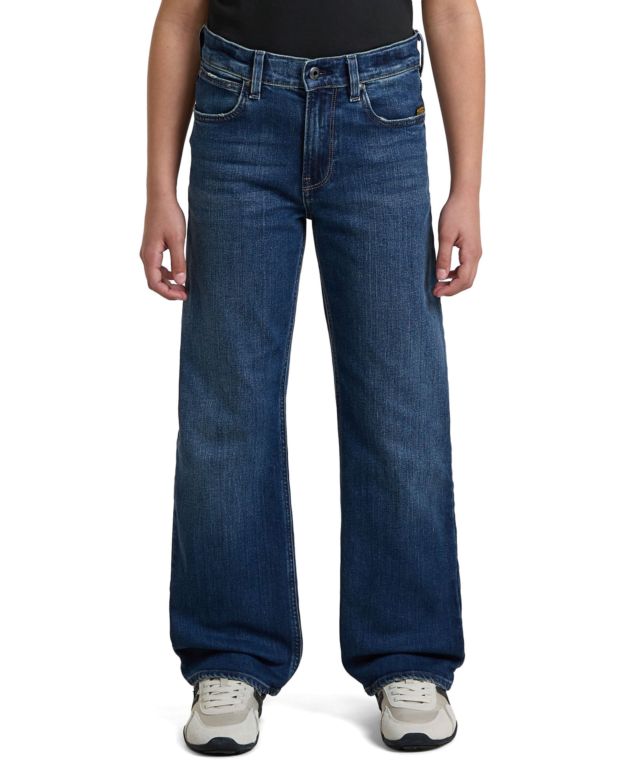 G-STAR Regular Jeans 'Boys Lenney Bootcut 2.0 Jeans' in Blauw: voorkant