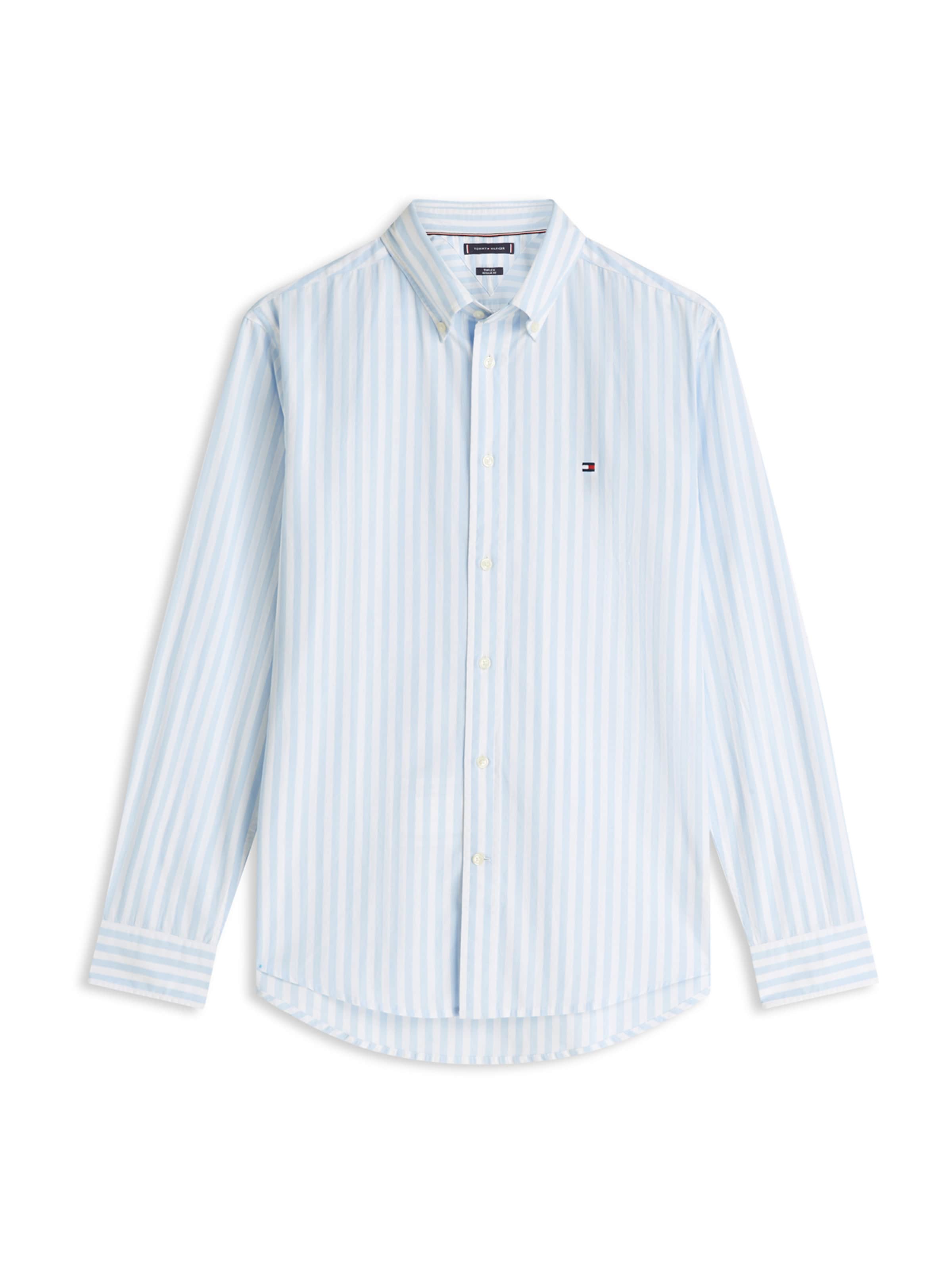 TOMMY HILFIGER Средняя посадка Рубашка 'FLEX' в Синий: спереди