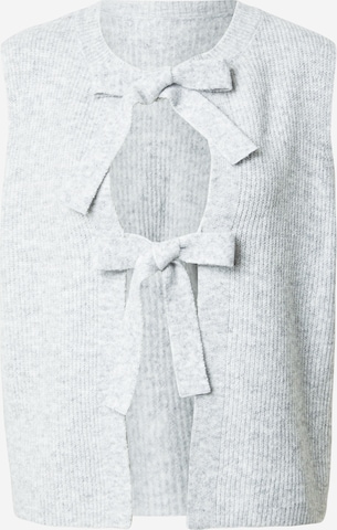 Cardigan PIECES en gris : devant
