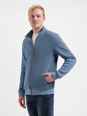 MGO Fleece Jacket 'Kay' in Blue: front