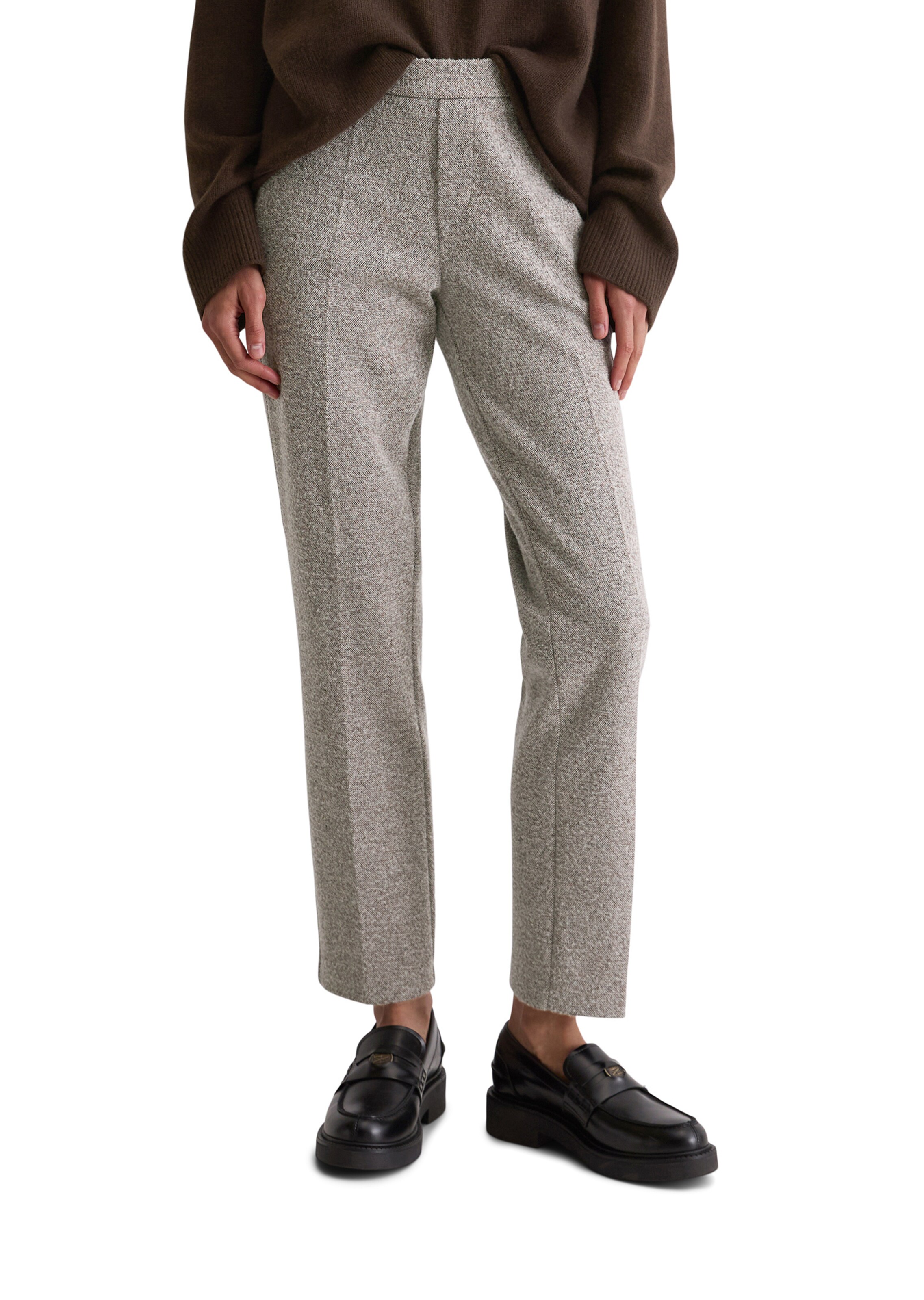 Marc O'Polo Regular Pantalon in Beige: voorkant