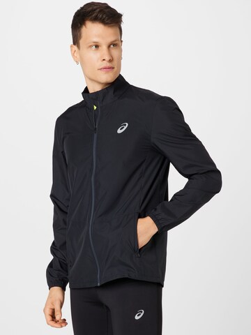 ASICS Sports jacket in Black: front