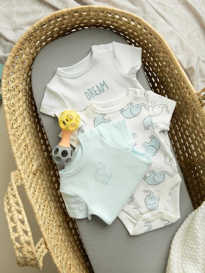 Tutina / body per bambino Cool Club di colore blu pastello / bianco, Visualizzazione prodotti