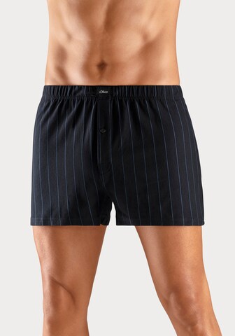 s.Oliver Boxershorts in Zwart: voorkant