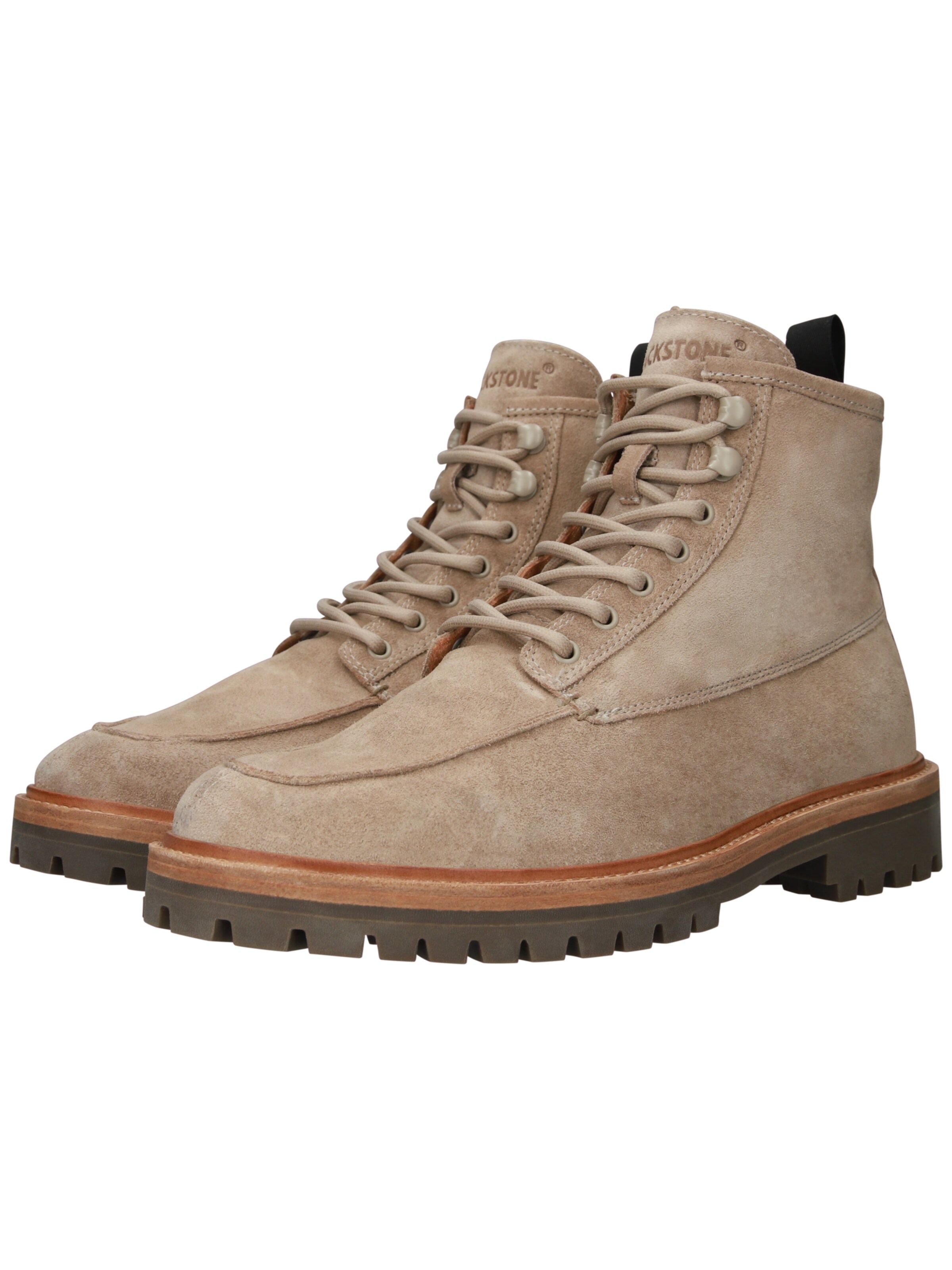 BLACKSTONE - Botas com atacadores 'Gastown Boaz CG164' em bege
