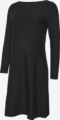 Robes en maille Vero Moda Maternity en noir : devant