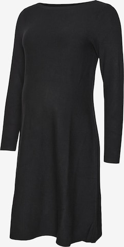 Vero Moda Maternity - Vestido de punto en negro: frente
