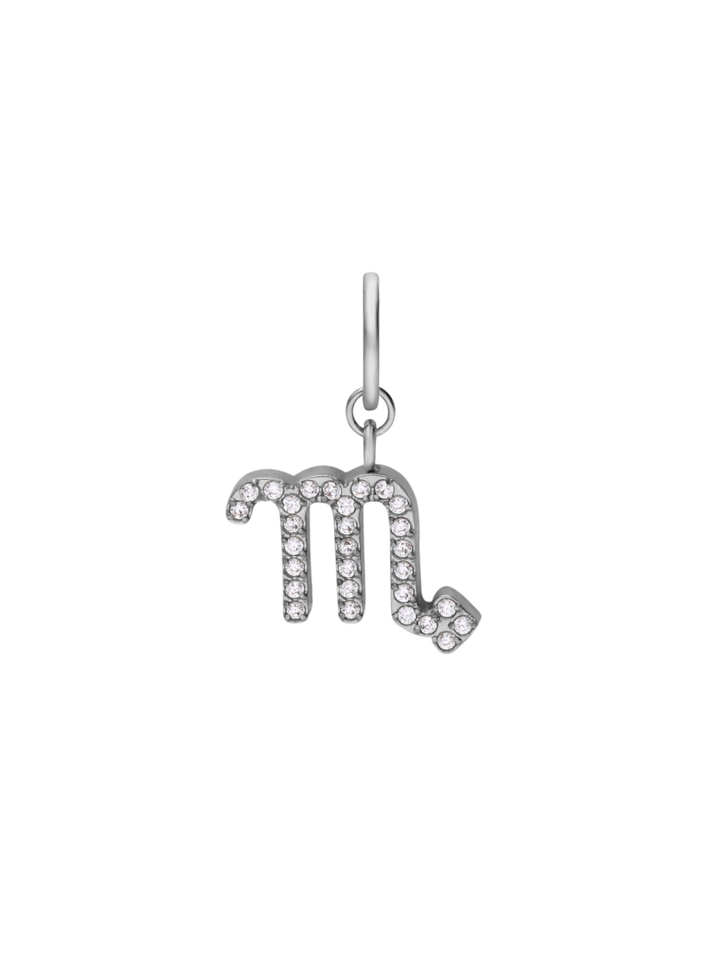 Lucardi Pendant 'Statement' in Silver: front