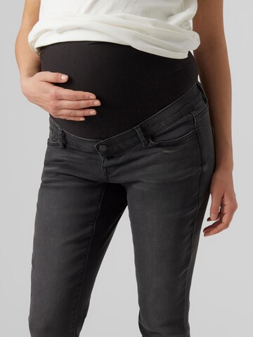 Vero Moda Maternity Slimfit Kavbojke 'LARA' | siva barva