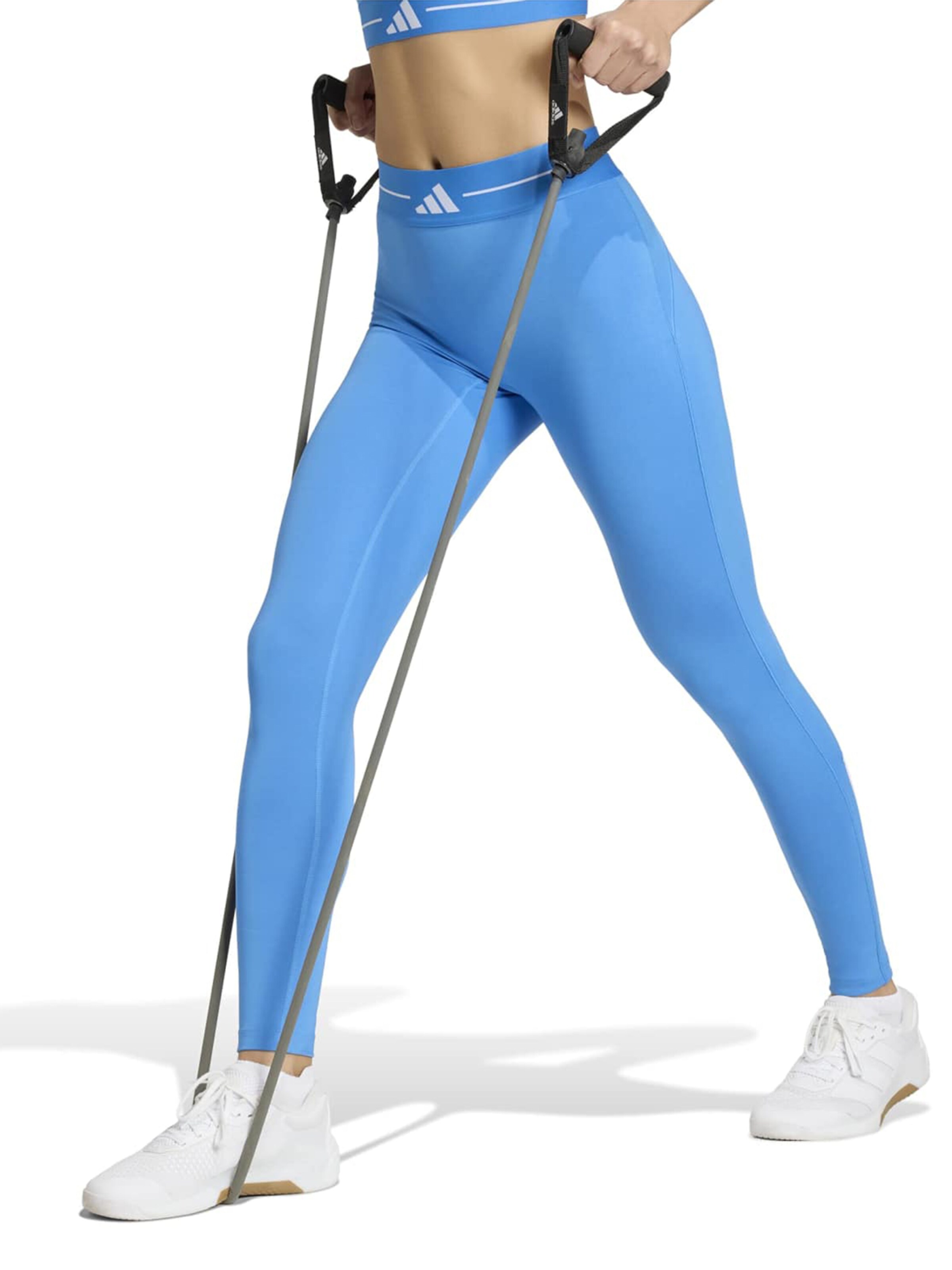 ADIDAS PERFORMANCE Skinny Športne hlače 'HYG' | modra barva: sprednja stran