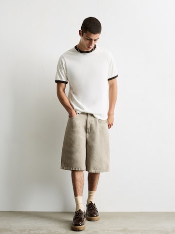 Baggy Jean Pull&Bear en gris : devant