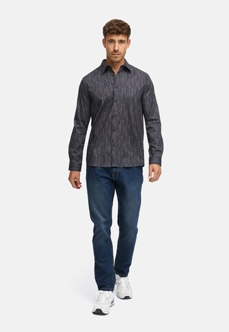 INDICODE JEANS Regular fit Button Up Shirt in Grey